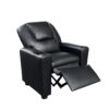 Marisa - Leather Kids Recliner Chair With Cupholder - Black - Image 2