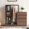 Wardrobe With 4 Drawers And 3 Shelves - Espresso - Image 13