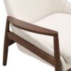 Accent Chair, Mid-Century Modern Armchair (Set of 2) With Solid Wood Frame, Reading Leisure Chair With High Back For Living Room - Beige - Image 20