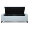 Stylish Guernsey Ottoman With Storage Function - Light Sky - Image 11