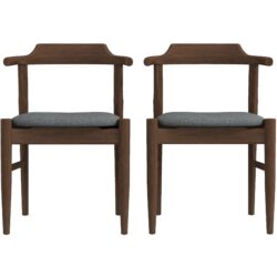 Daisy - Dining Chair (Set of 2) - Brown / Gray