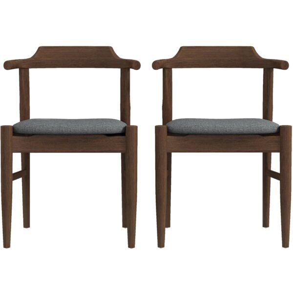 Daisy - Dining Chair (Set of 2) - Brown / Gray
