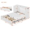 Full Size Murphy Bed With Drawer And A Set Of Sockets & USB Ports, Pulley Structure Design - White - Image 18