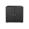 Office Furniture Copier Cabinet, 2 Door Steel Copier Stand, Mobile Pedestal File Printer Stand - Black - Image 8