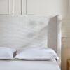Harper - Queen Tall Headboard Upholstered Bed, High Headboard, Elegant Simplicity, No Box Spring Needed - Cream White - Image 8