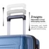 Expanable Spinner Wheel 2 Piece Luggage Set ABS Lightweight Suitcase With Tsa Lock 20" / 24" - Blue - Image 9