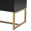 Modern TV Stand For TV Up To 70", TV Cabinet With 1 Drawer, 2 Cabinets And Metal Legs, Handles And Anti-Tip Device For Living Room - Black - Image 16