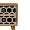 Inlay - Bone 2 Drawer Bedside Table - Light Brown - Image 7