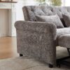 3 In 1 Loveseat Sofa Bed Chenille Fabric Pull Out Couch Sleeper Full Back Frame, Seat Frame, Armrests & 2 Pillows - Light Gray - Image 8