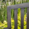 Farmhouse Style Loja Bench Outdoor Seating - Dark Gray - Image 7