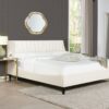 Aspen - King Vertical Tufted Headboard Platform Bed Set - Cloud White - Image 10