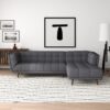 Addison - Left Sectional Sofa - Ash Gray - Image 8