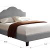 Kopa - California King Upholstered Bed - Gray - Image 3