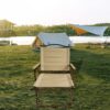 Comfy - Foldable And Portable Chair With Armrests, Indoor And Outdoor Universal (Set of 4) - Brown - Image 2