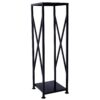 Decorative Firewood Storage Log Rack Holder For Outdoor Indoor Fireplace Fireplace Storage Log Rack Holder Wood Storage Logs Holder Fireside Holders - Black - Image 3