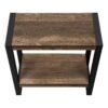 Accent Table, Side, End, Nightstand, Lamp, Living Room, Bedroom, Industrial - Brown - Image 4