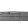 Shannon - Velvet Sectional Sofa With Chaise - Gray - Image 4