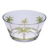Palm Tree Style Acrylic Serving Bowls Unbreakable Small Bowls For Snacks Clear Bpa Free - Clear - Image 2