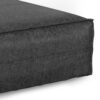 Brody - Extra Large Coffee Table Pouf - Distressed Black - Image 3