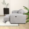 Cleveland - Dual Power Convertible Sofa - Silver - Image 4