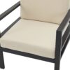 Modern 3 Piece Outdoor Patio Seating Set With Aluminum Frame And Weather Resistant Cushions - Beige / Gray - Image 20