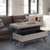 Owen - Lift Top Large Coffee Table Storage Ottoman - Distressed Gray - Image 9