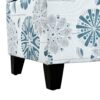 Luxury Storage Ottoman With Floral Patterned Fabric, Soft Close Hinges, Functional Footrest & Seat - Multicolor - Image 18