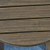 Outdoor Table With Slat Panel Table Top - Gray - Image 8