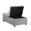 Stylish Folding Ottoman Sofa Bed With Multifunctional Design - Gray - Image 8