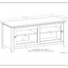Cosmopolitan - TV Media Stand - Mahogany Brown - Image 2