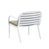 Luna - Outdoor Patio Pp 3 Pieces Chat Set Frame With Cushions Durable And Stylish Seating - Green / White - Image 8