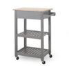 Tattnall - Kitchen Cart With Wheels - Gray - Image 11