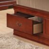 Louis Phillipe - Queen Charming Storage Bed - Cherry - Image 4