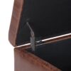 Owen - Coffee Table Storage Ottoman - Distressed Saddle Brown - Image 8