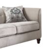 Cyndi - Velvet Sofa With 2 Pillows - Tan - Image 5