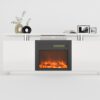 TV Cabinet, TV Unit With Fireplace, Have Heat And Flame Color Changes - White - Image 5