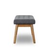 Delilah - Modern Bench - Gray - Image 2