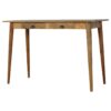 2 Drawer Nordic Writing Desk - Oak - Image 4