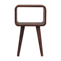 Mini Curved Open Nightstand - Caramel