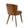 Bocello - Mid-Century Chair - Walnut / Black - Image 3