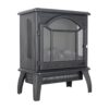 18" 3D Flame Electric Infrared Quartz Fireplace Stove With Remote Control - Antique Black - Image 12
