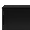 Draper - Mid Century Low TV Media Stand - Black - Image 9