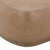 Pebble - Upholstered Rounded Triangle Cocktail Ottoman - Tuscan Tan Brown - Image 4