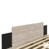 Queen Size Floating Platform Bed, With LED Lights, Bedside Nightstand - Natural - Image 7