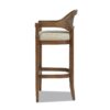 Americana - Mid-Century Modern Cane Back Bar Stool - Taupe Beige - Image 7