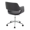 Margarite - Contemporary Task Chair - Chrome / Black - Image 3