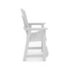 Adirondack Style Counter Chair Stylish HDPE Poly Lumber For Dining, Patio, And Garden Comfort - Dark Gray - Image 4
