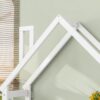 House-Shaped Wooden Writing Desk, Kids Study Table, Bookshelf & Toy Storage - White - Image 4