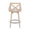 Charlotte - Farmhouse Counter Stool (Set of 2) - White Washed / Cream - Image 5