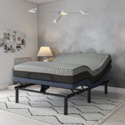 Copper Lux Hybrid - 14" California King Mattress With Copper Infused Contouring Memory Comfort Layer And Supportive Coil System - Black / Gray